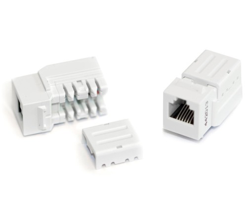 Вставка Keystone Jack RJ-12 (6P6C) Hyperline KJNE-6P6C-C2-90-WH