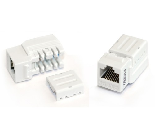 Вставка Keystone Jack RJ-45 (8P8C) Hyperline KJNE-8P8C-C5e-90-WH