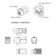Вставка Keystone Jack RJ-45 (8P8C) Hyperline KJNE-8P8C-C6A-90-WH