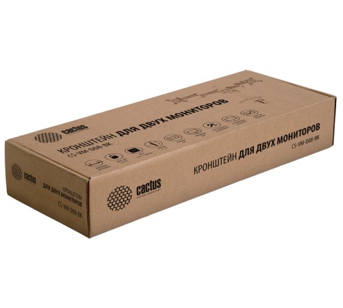 Кронштейн для мониторов Cactus CS-VM-D08-BK