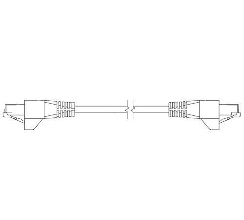 Патч-корд Hyperline PC-LPM-STP-RJ45-RJ45-C6a-1M-LSZH-GY