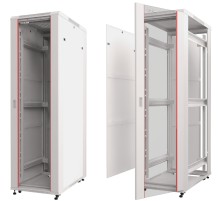 Шкаф напольный 32U серия T2(A2) (600х600х1610) передняя дверь стекло серый разобранный Netko (упакован в 2 коробки) 6632.900-S (53719)