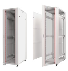 Шкаф напольный 32U серия T2(A2) (600х600х1610) передняя дверь стекло серый разобранный Netko (упакован в 2 коробки) 6632.900-S (53719)