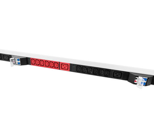 Верт блок розеток Rem -3x32 3 фазы 32A 6 авт инд 36 C13 1420 мм вх IEC 309 шнур м Rem R-3X32-36C13-A-I-1420-3-3PN 30112232202