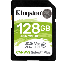 Карта памяти 128Gb SD Kingston Canvas Select Plus SDS2/128GB
