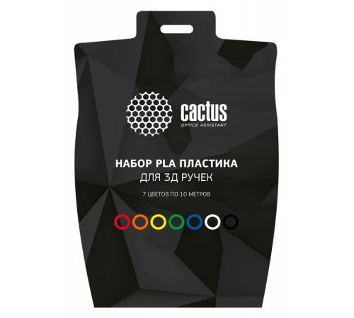 Пластик для ручки 3D Cactus CS-3D-PLA-7X10M Пластик для ручки 3D Cactus CS-3D-PLA-7X10M