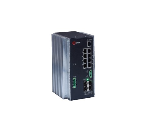 Индустриальный коммутатор Qtech QSW-3310-12T-I-POE-DC
