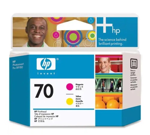 Картридж для плоттеров HP 70 пурпурный и желтый C9406A
