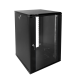 Шкаф телекоммуникационный настенный разборный ЭКОНОМ 18U (600x350) дверь стекло цвет черный ЦМО ШРН-Э-18.350-9005 30144251650