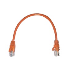 Патч-корд UTP4 cat 5e 0,25м ВС LSZH оранжевый литой коннектор Netko Optima N.BC.UTP.5e-0.25m-8-lszh (67582)