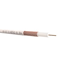 Кабель коаксиальный RG213 50 Ом (CU оплетка 144 нити CU) белый (100м) Netko Optima CXC-5009.0X.0B (53672)