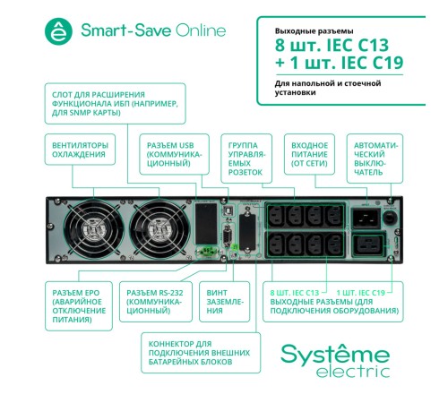 ИБП Systeme Electric SRTSE3000RTXLI