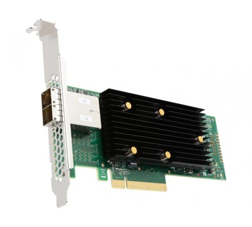 HBA-адаптер Broadcom SAS 9400-8e SGL (05-50013-01) PCIe 3.1 x8 LP, Tri-Mode SAS/SATA/NVMe 12G HBA, 8port(2*ext SFF8644), 3408 IOC (id 26196)