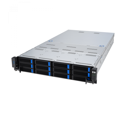 Сервер ASUS RS720A-E12-RS12 2U, 2x SP5 (LGA 6096), 24 DIMM DDR5, 12x 3.5”/2.5