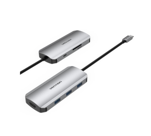 Мультифункциональный хаб Vention USB Type C 7 в 1 (TOJHB) (id 23162) Мультифункциональный хаб Vention USB Type C 7 в 1 (TOJHB) (id 23162)