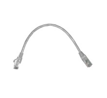 Патч-корд UTP4 cat 5e 0,25м ВС LSZH серый литой коннектор Netko Optima N.BC.UTP.5e-0.25m-2-lszh (67583)