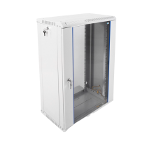 Шкаф телекоммуникационный настенный разборный ЭКОНОМ 18U (600x350) дверь стекло ЦМО ШРН-Э-18.350 30144251600