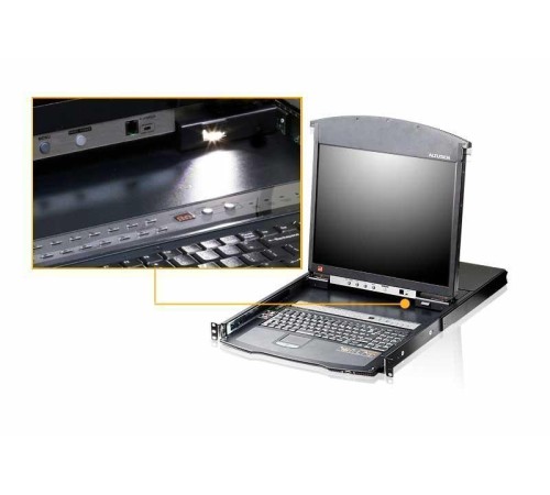 KVM консоль с переключателем Aten KL1516AiM / KL1516AiM-AXA-RG KVM консоль с переключателем Aten KL1516AiM / KL1516AiM-AXA-RG