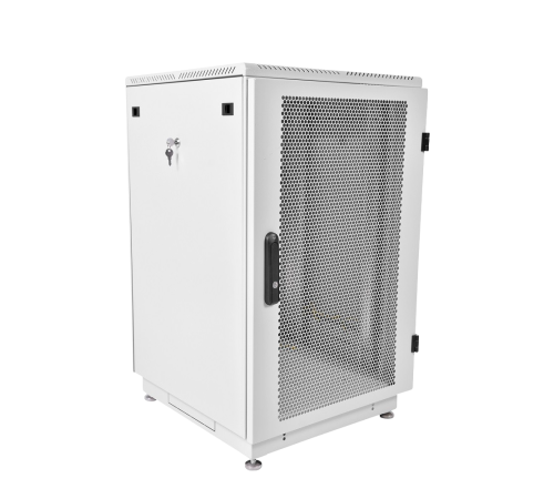 Шкаф телекоммуникационный напольный 22U (600x800) дверь перфорированная ЦМО ШТК-М-22.6.8-4ААА 30144521905