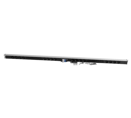 Верт. блок розеток Rem -32 на 2 конт. по 8 Schuko 4 C19 с авт. инд. 2x16A алюм. 33-48U колодка Rem R-32-2X (8S-4C19-A-I) -1420-K 30112227602 R-32-2X(8S-4C19-A-I)-1420-K