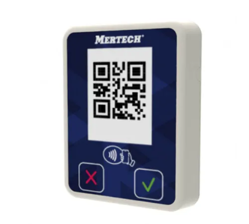 Терминал оплаты СБП Mertech Mini с NFC белый/синий 2136 Терминал оплаты СБП Mertech Mini с NFC белый/синий 2136