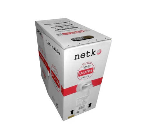 Кабель витая пара U/UTP4 Netko UTP-2445.05E.0B (51108)