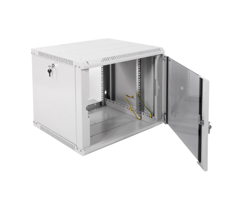 Шкаф телекоммуникационный настенный разборный ЭКОНОМ 9U (600x520) дверь стекло ЦМО ШРН-Э-9.500 30144251303