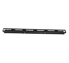 Вертикальный кабельный органайзер с пластиковыми пальцами 42U для шкафов ШТК-СП ЦМО ВКО-П-42/48-9005 30112228900