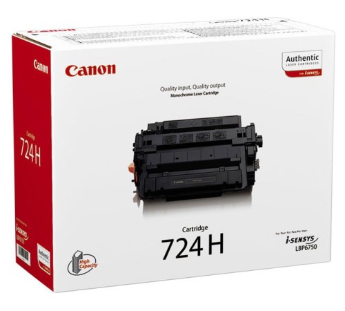 Картридж Canon 724H Black 3482B002