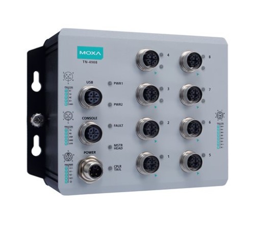 Коммутатор Moxa TN-4908-ETBN-F-4GTX-4GTXBP-WV-T