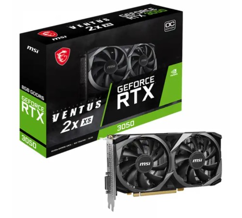 Видеокарта MSI GeForce RTX 3050 VENTUS 2X XS OC 8G