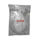 Патч-корд UTP4 cat 5е 0,5м ВС LSZH серый литой коннектор Netko Optima (упак 10) N.BC.UTP.5e-0.5m-2-lszh(p (67593)
