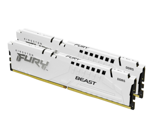 Оперативная память 32Gb DDR5 5600MHz Kingston Fury Beast White KF556C40BWK2-32 Оперативная память 32Gb DDR5 5600MHz Kingston Fury Beast White KF556C40BWK2-32