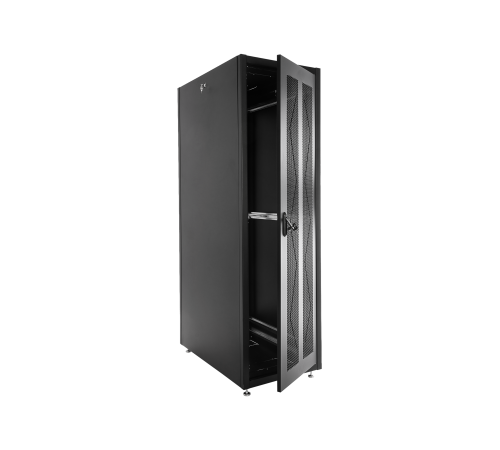 Шкаф телекоммуникационный напольный ЭКОНОМ 48U (800x800) дверь перфорированная 2 шт. цвет черный ЦМО ШТК-Э-42.8.8-44АА-9005 30545300574