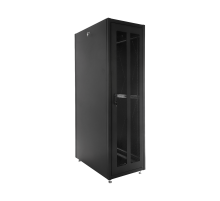 Шкаф телекоммуникационный напольный ЭКОНОМ 48U (800x800) дверь перфорированная 2 шт. цвет черный ЦМО ШТК-Э-42.8.8-44АА-9005 30545300574