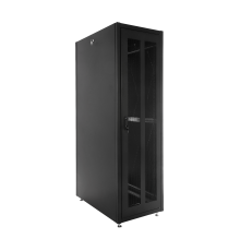 Шкаф телекоммуникационный напольный ЭКОНОМ 48U (800x800) дверь перфорированная 2 шт. цвет черный ЦМО ШТК-Э-42.8.8-44АА-9005 30545300574