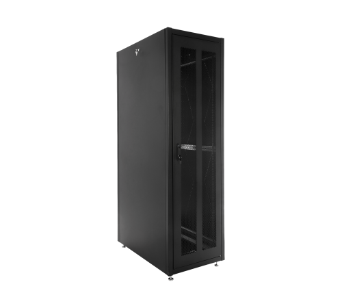 Шкаф телекоммуникационный напольный ЭКОНОМ 48U (800x800) дверь перфорированная 2 шт. цвет черный ЦМО ШТК-Э-42.8.8-44АА-9005 30545300574