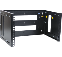 Кронштейн телекоммуникационный настенный 3U регулируемая глубина 300-450 мм цвет черный ЦМО КНО-М-3U-9005 30144120005