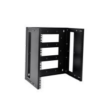 Кронштейн телекоммуникационный настенный 12U регулируемая глубина 300-450 мм цвет черный ЦМО КНО-М-12U-9005 30144120008