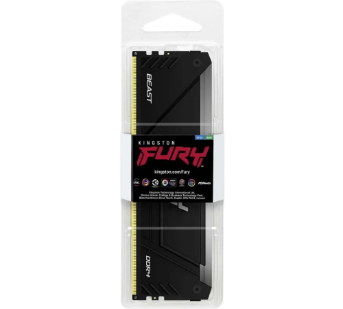 Оперативная память 32Gb DDR4 2666MHz Kingston Fury Beast RGB KF426C16BB2A/32 Оперативная память 32Gb DDR4 2666MHz Kingston Fury Beast RGB KF426C16BB2A/32