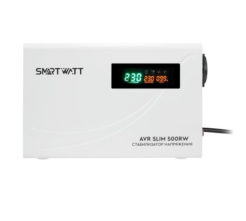 Релейный стабилизатор напряжения Smartwatt AVR SLIM 500RW 4512020310002 Релейный стабилизатор напряжения Smartwatt AVR SLIM 500RW 4512020310002