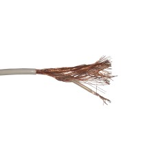 Кабель коаксиальный RG174 50 Ом (CU оплетка 80 нитей CU) белый (100м) *неверная PVC маркировка 75 Ом* Netko Optima CXC-4365.0X.0B (53028)