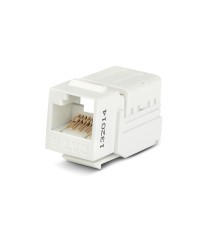 Вставка Keystone Jack RJ-45 (8P8C) Hyperline KJNE-8P8C-C6-90-WH
