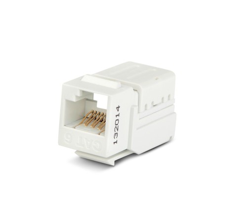Вставка Keystone Jack RJ-45 (8P8C) Hyperline KJNE-8P8C-C6-90-WH