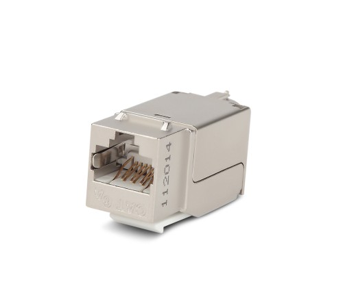 Вставка Keystone Jack RJ-45 (8P8C) Hyperline KJNE-8P8C-C6A-90-SH-F-WH