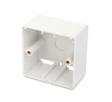 Коробка для настенного монтажа 80x80x45 мм французский стандарт Hyperline MB-E-35