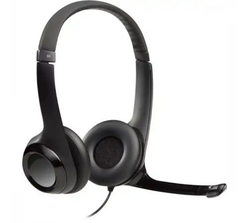 Наушники Logitech USB-гарнитура H390 с шумоподавляющим микрофоном 981-000406