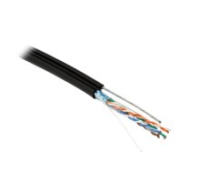 Кабель витая пара Hyperline FUTP4-C5E-S24-SW-OUT-PE-BK-500