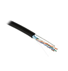 Кабель витая пара Hyperline FUTP4-C5E-S24-2SW-OUT-PE-BK-500