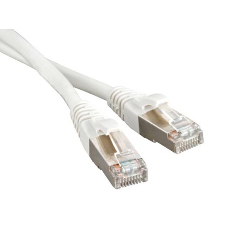 Патч-корд Hyperline PC-LPM-STP-RJ45-RJ45-C5e-0.5M-LSZH-WH